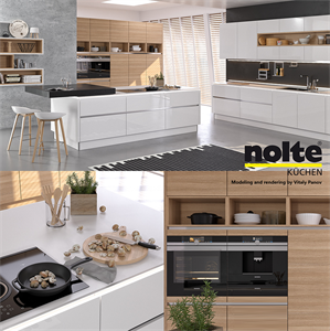 Kitchen NOLTE Nova Lack (vray GGX, corona PBR)